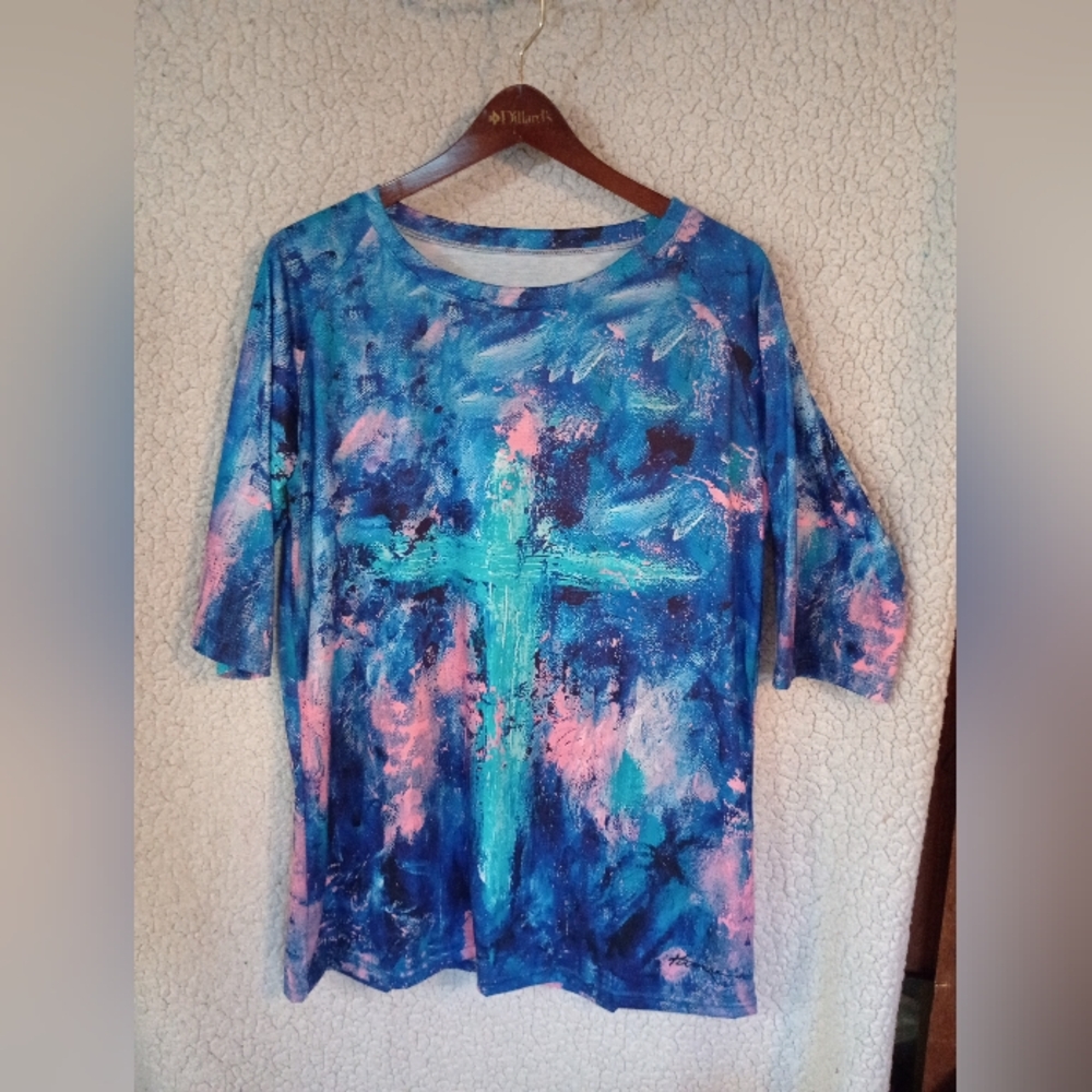 Unbranded Multicolored  Women's Short-sleeve Top Size M NWOT